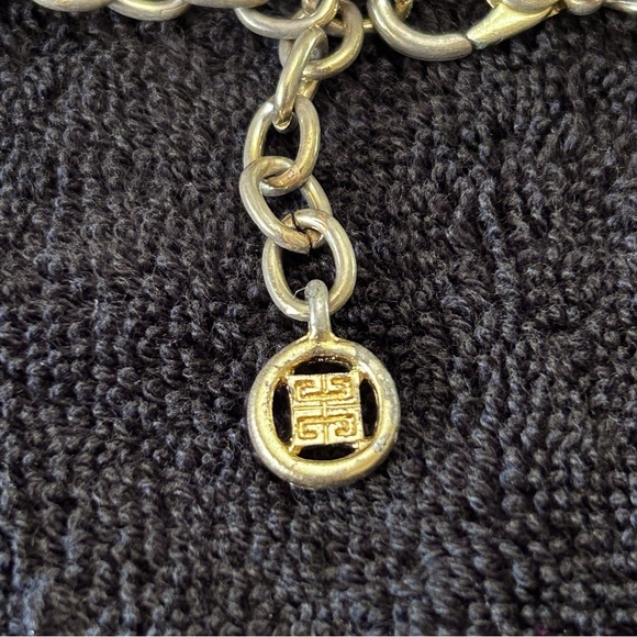 Vintage Givenchy Black Enamel Pendant Necklace - Picture 5 of 6